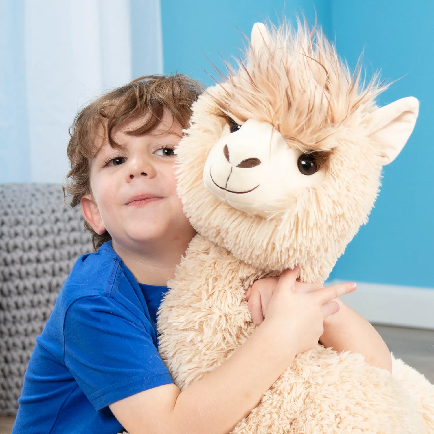 Melissa & Doug Lama Kuscheltier Jumbo 107 cm beige