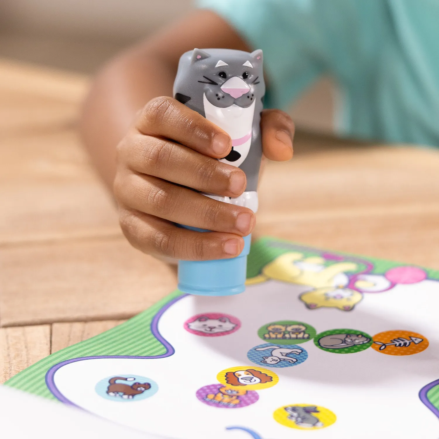 Melissa & Doug Sticker WOW! Cat Stickerbuch Stamper Katze