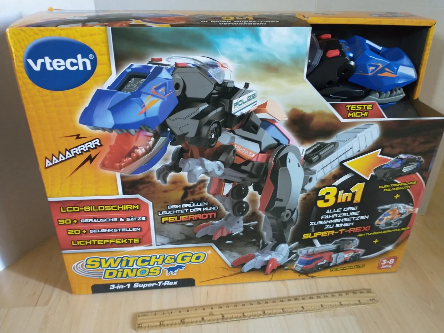 VTech Switch and Go Dinos 80-549504 Super-T-Rex 3-in-1