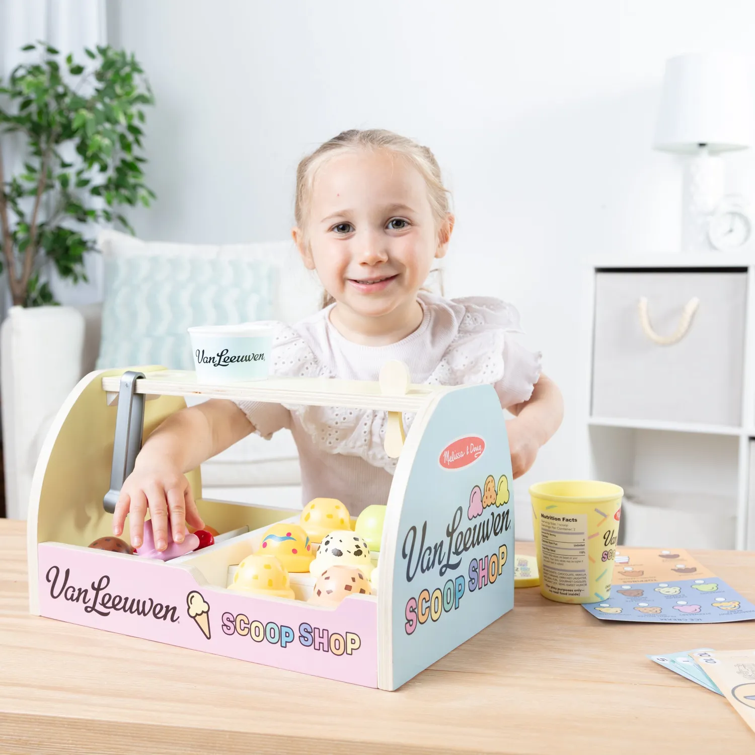 Melissa & Doug Van Leeuwen Eisdiele Holz Spielset Bundle
