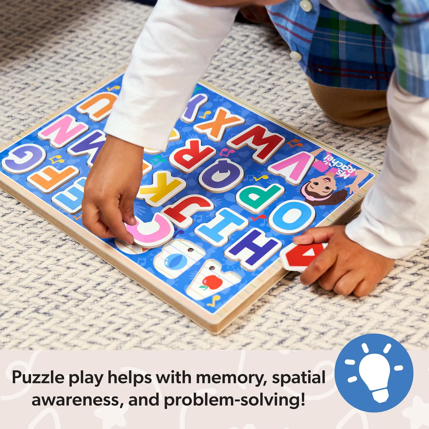 Melissa & Doug Ms. Rachel Phonics ABC Soundpuzzle Holz