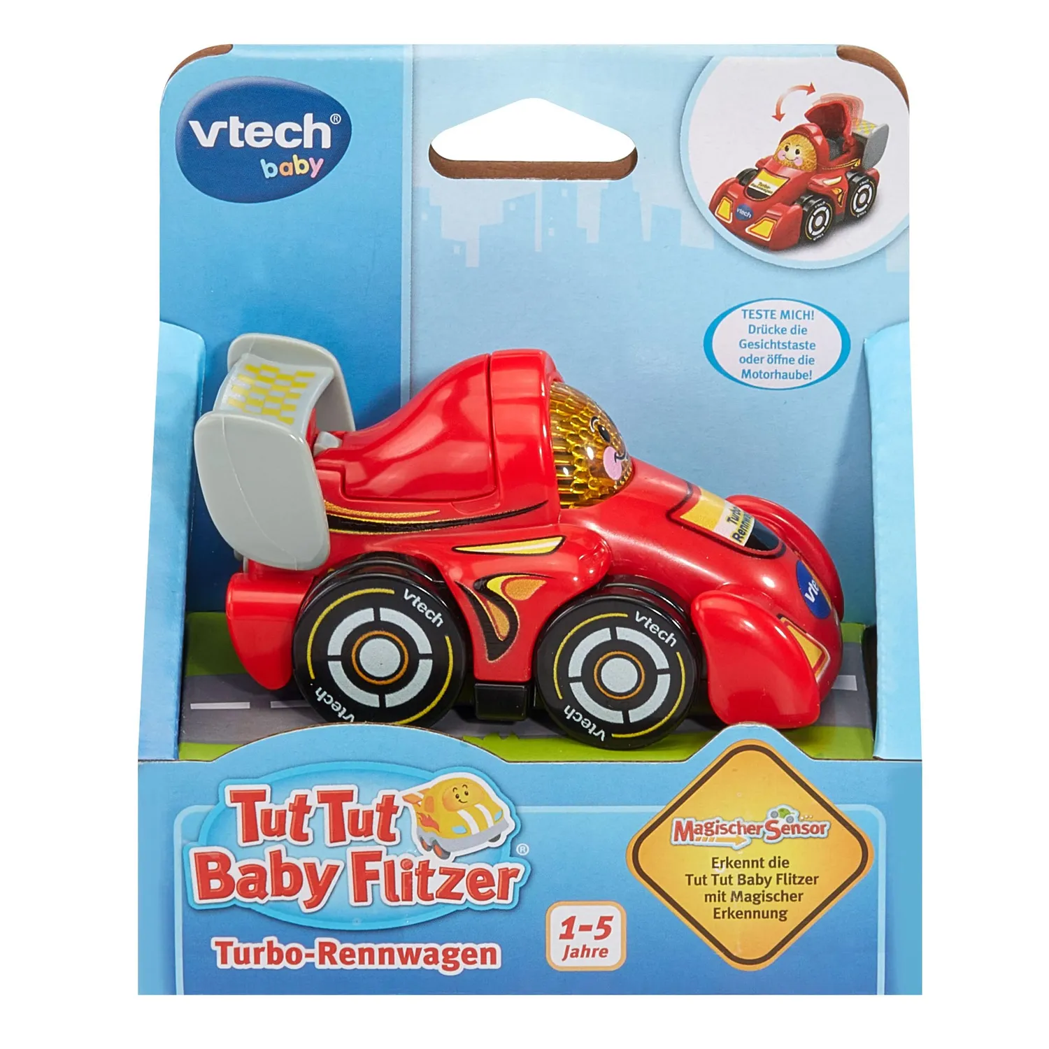 VTech Tut Tut Baby Flitzer Turbo-Rennwagen Spielzeugauto 1-5 Jahre