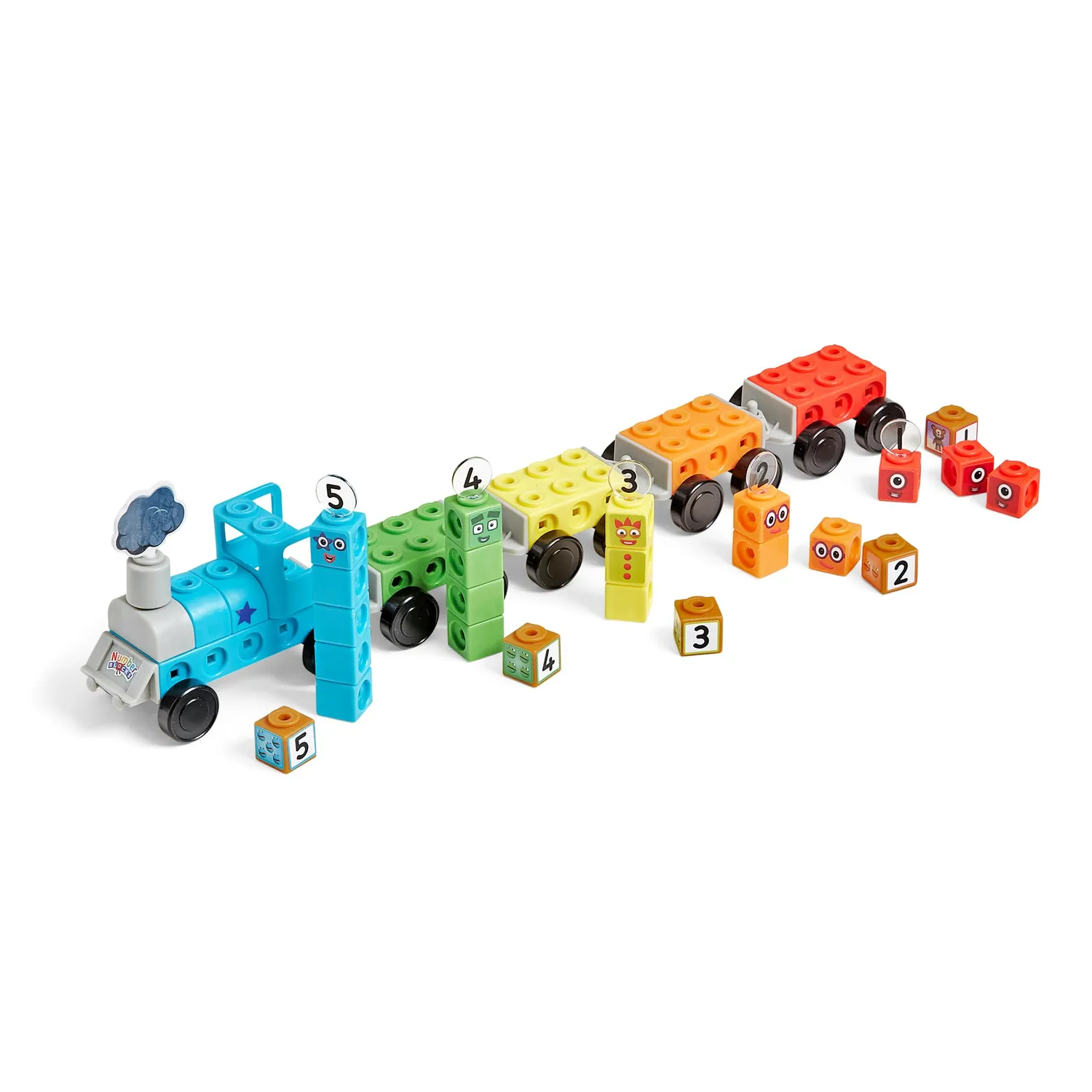 Learning Resources Numberblocks Expresszug Würfelset 21 Teile zählen