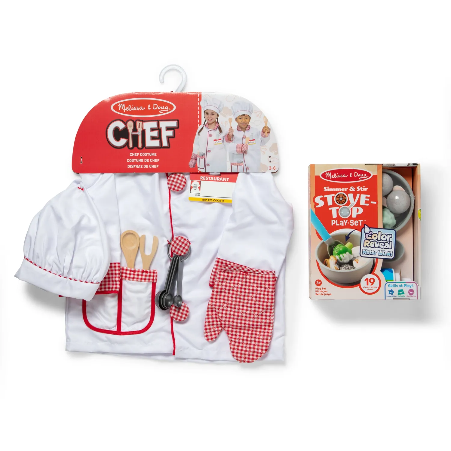 Melissa & Doug Cook Up Fun Rollenspiel-Set Küche 2-teilig