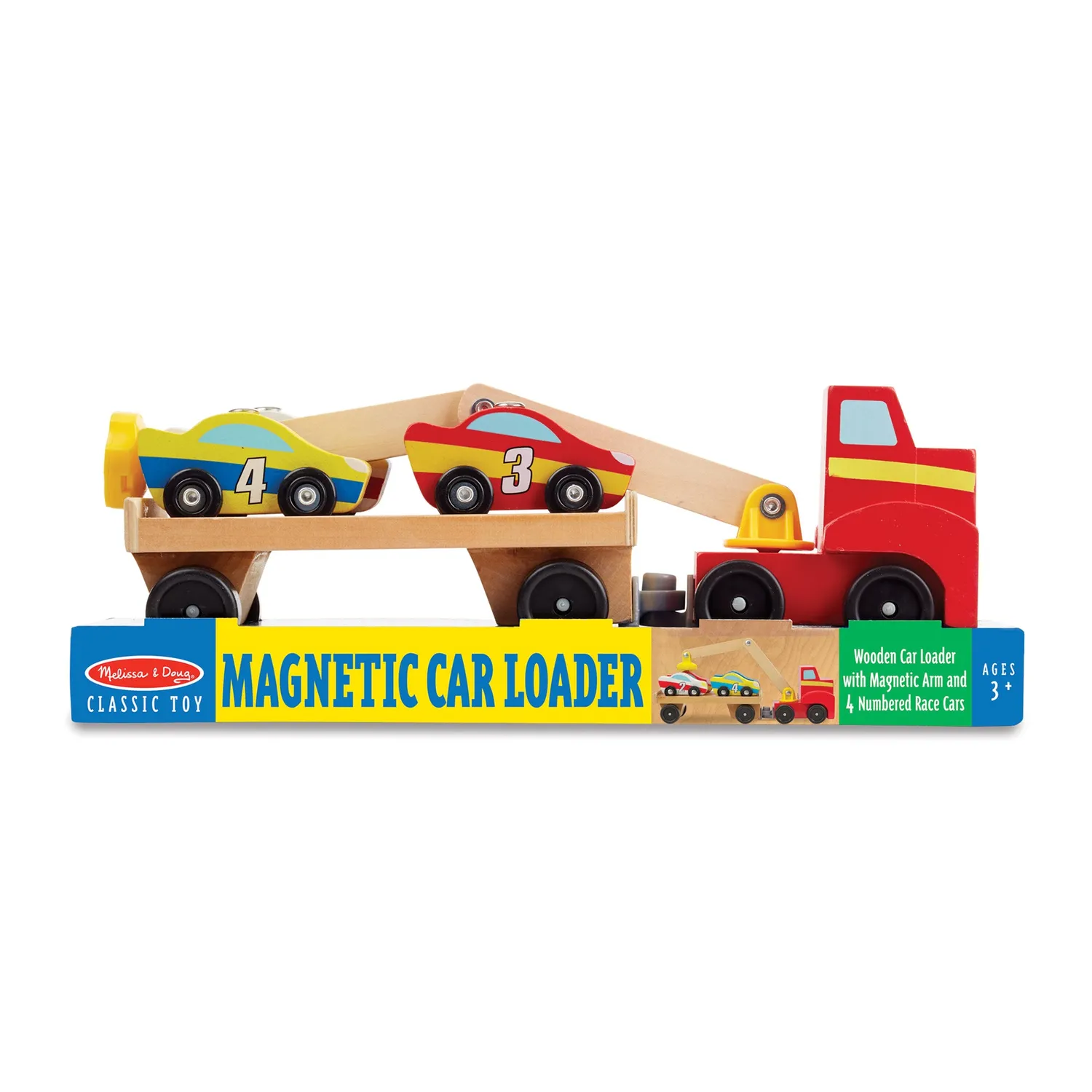 Melissa & Doug Magnet-Autotransporter Holz ab 3 Jahren
