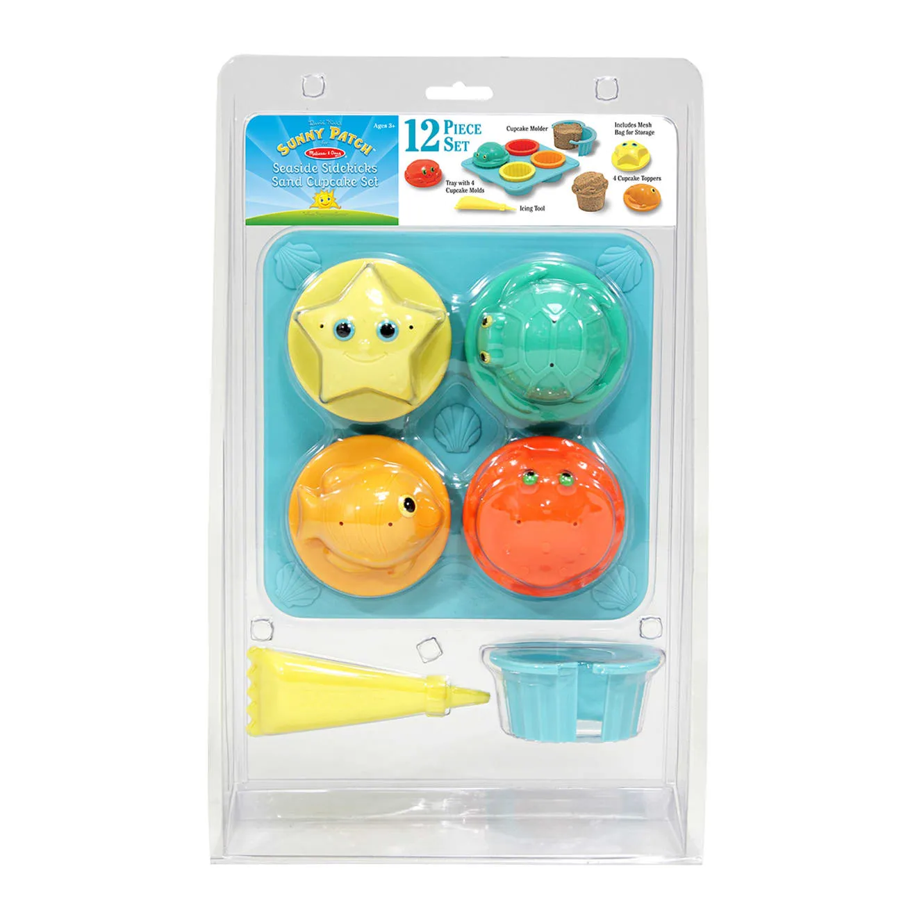 Melissa & Doug Seaside Sidekicks Sandförmchen-Set 12-tlg. Cupcake
