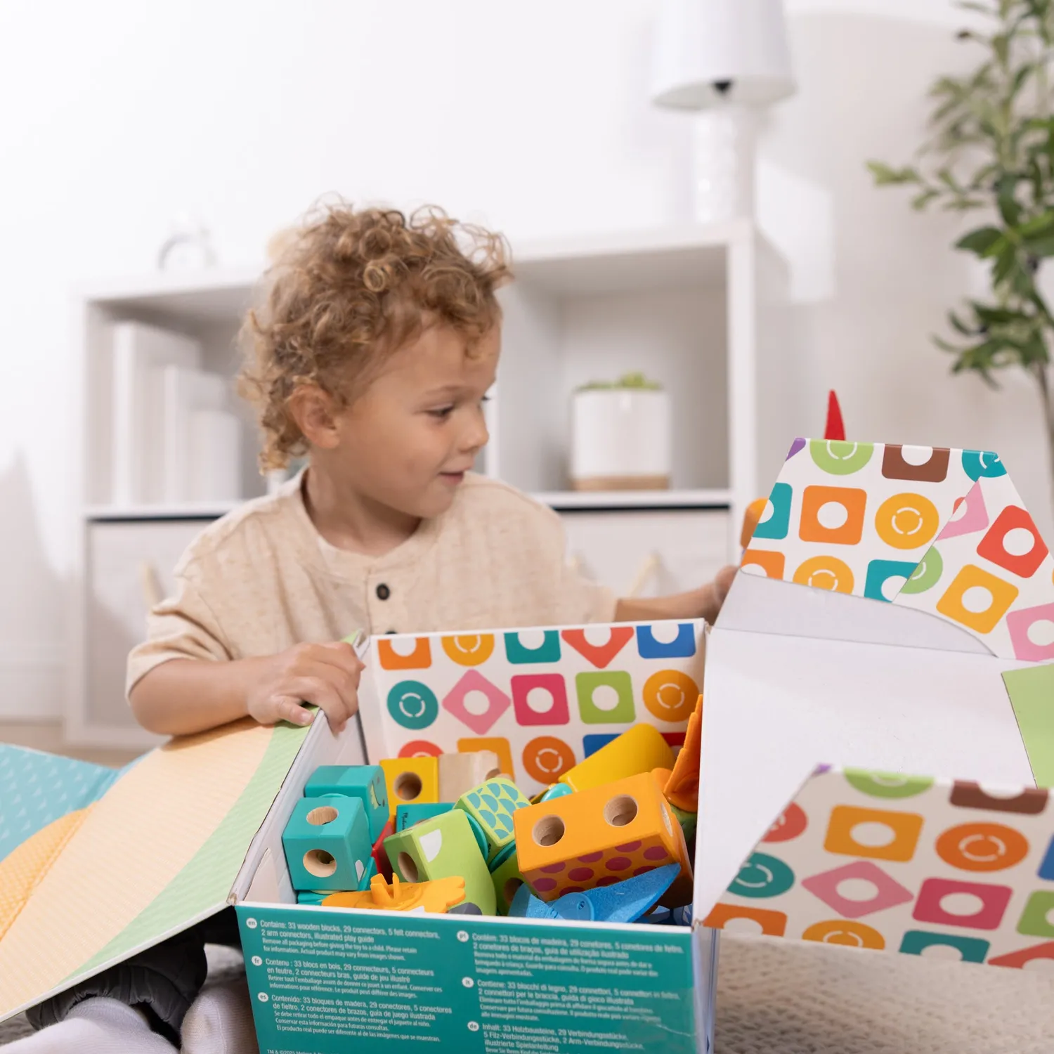 Melissa & Doug Dino Discovery Geschenkset Puzzle.Blocks 3-7J
