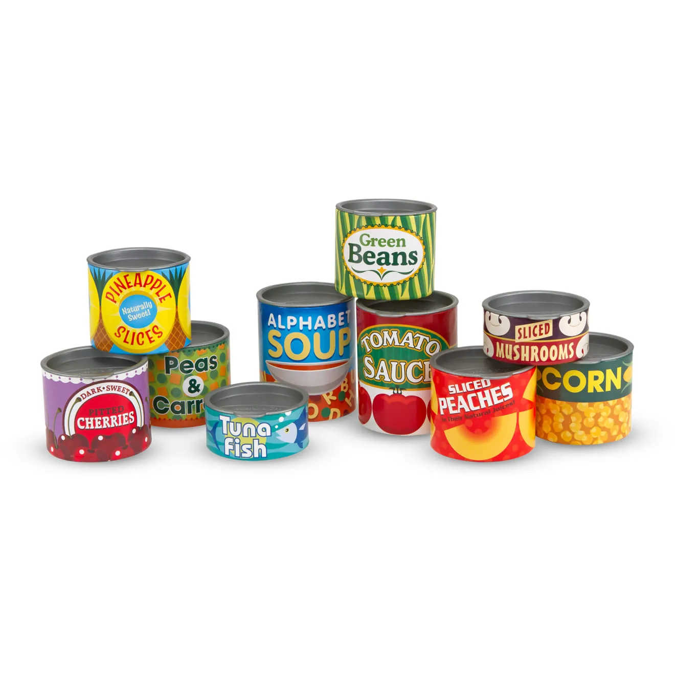 Melissa & Doug Let's Play House Grocery Cans Spielessen Dosen-Set