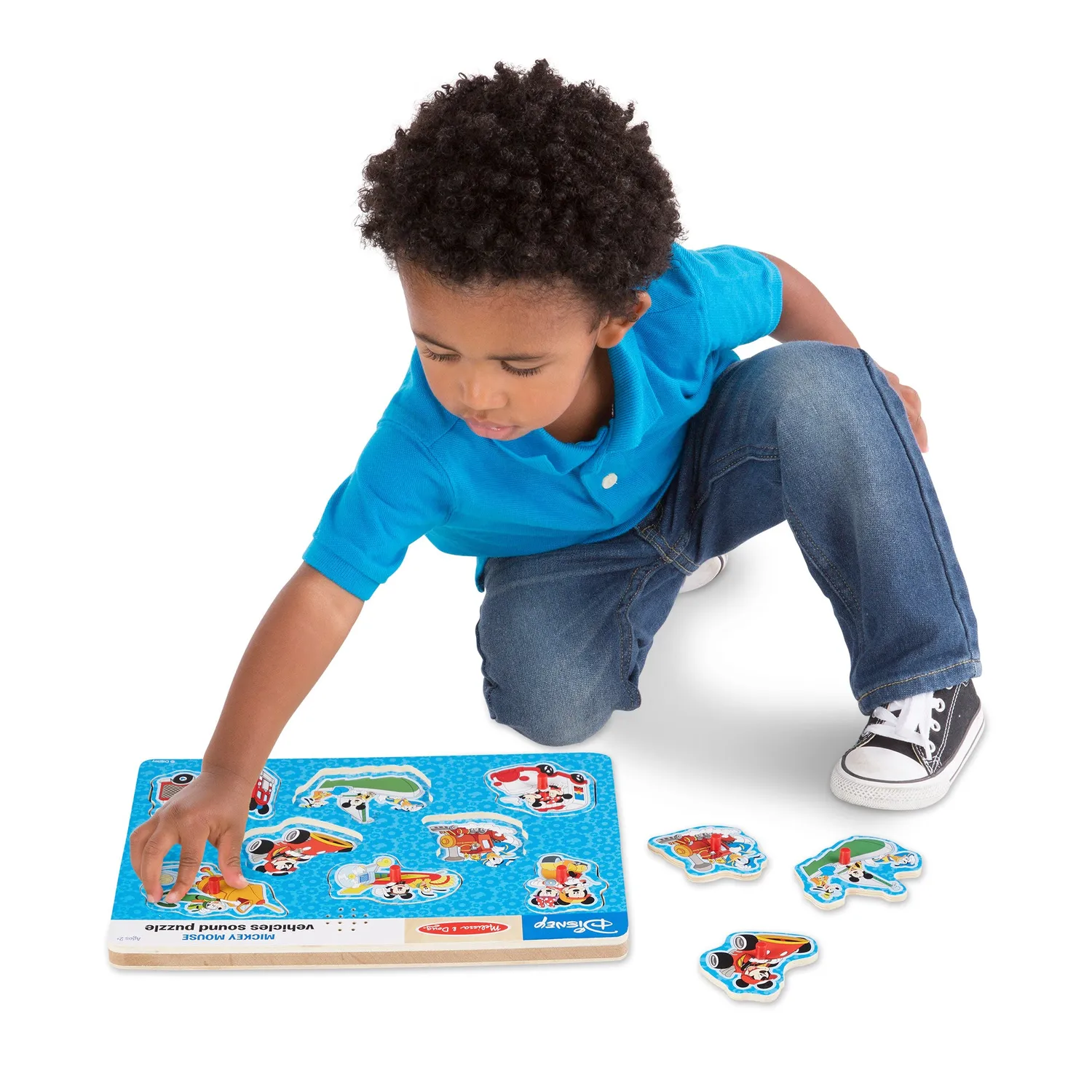 Melissa & Doug Mickey Soundpuzzle Fahrzeuge 8-teilig Holz