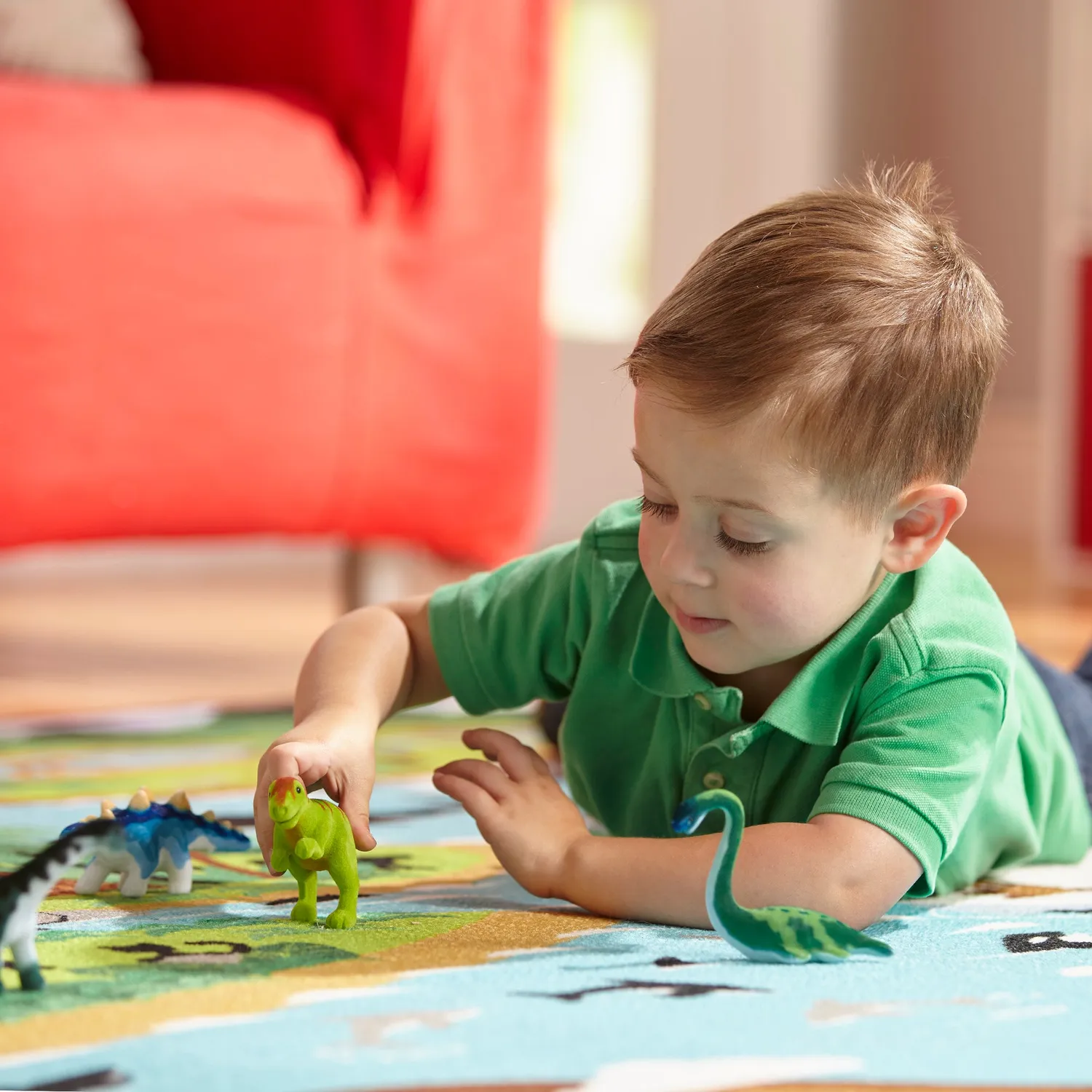 Melissa & Doug Dinosaur Party Spielset 9 Filz-Dinos mit Box