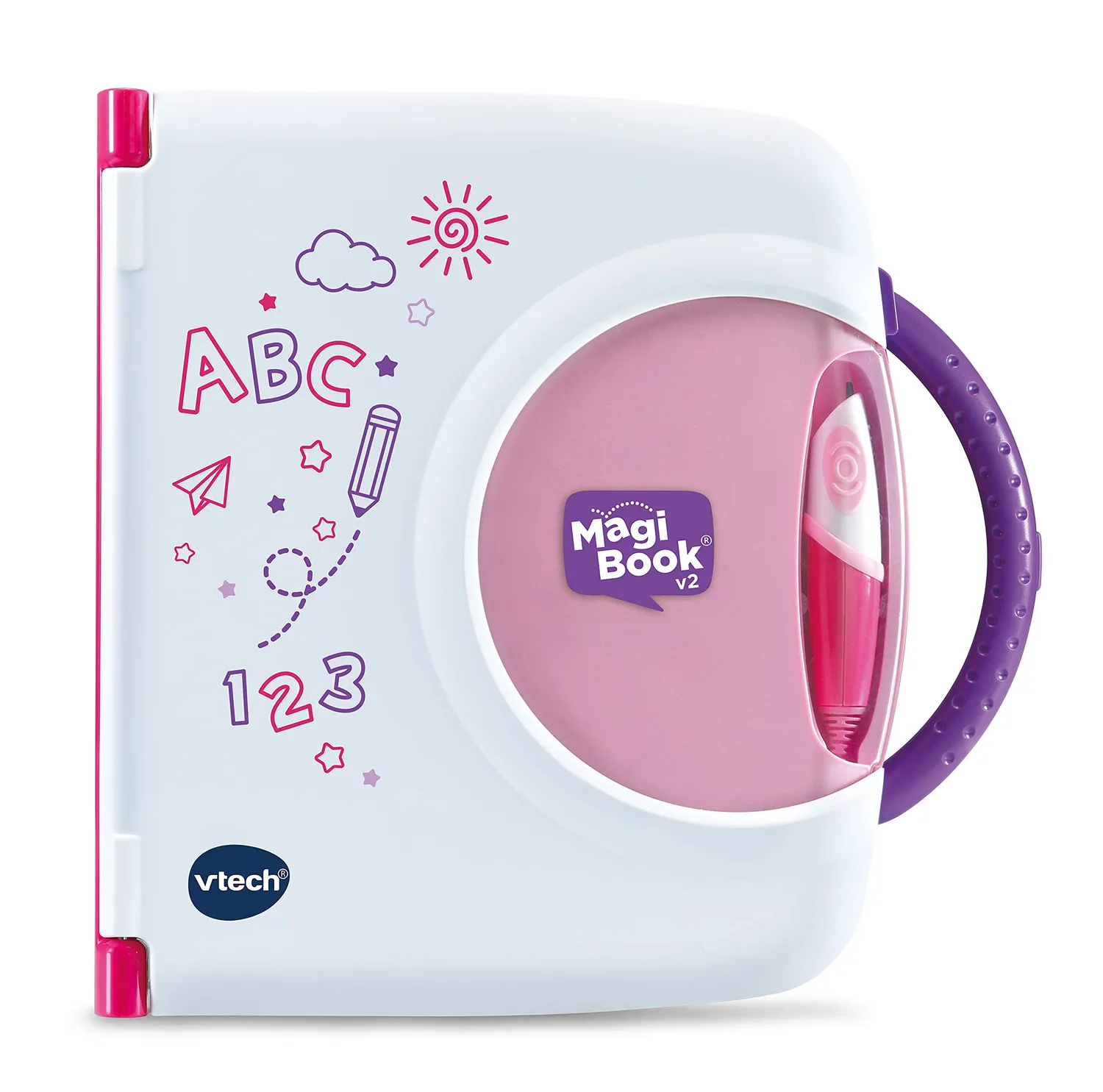 VTech MagiBook v2 Pink Lernbuchsystem mit 2 Büchern Stift