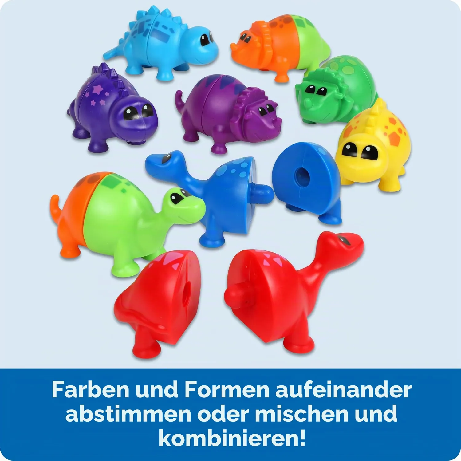 Learning Resources Snap-n-Learn Dino-Steckfiguren 9er-Set