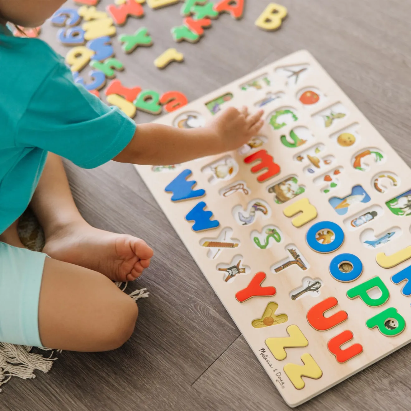Melissa & Doug Upper & Lower Case Alphabet Puzzle Holz 52-teilig