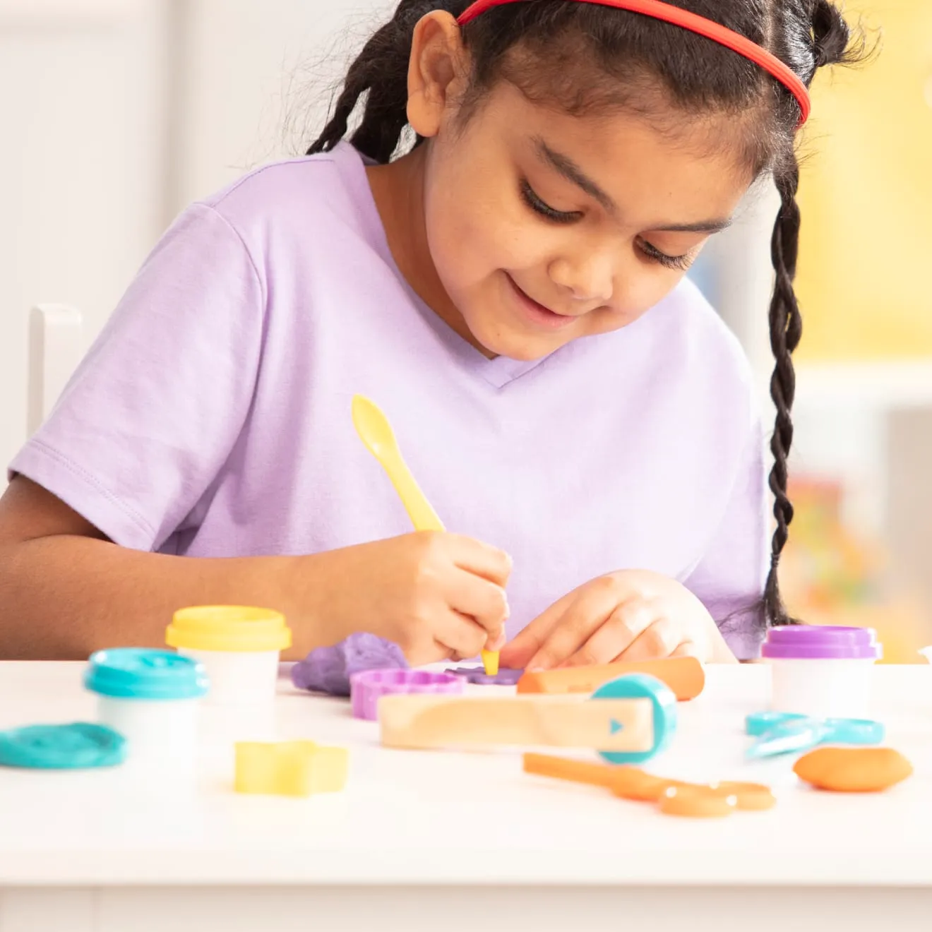 Melissa & Doug Created by Me! Knete Set 4 Farben 8 Tools