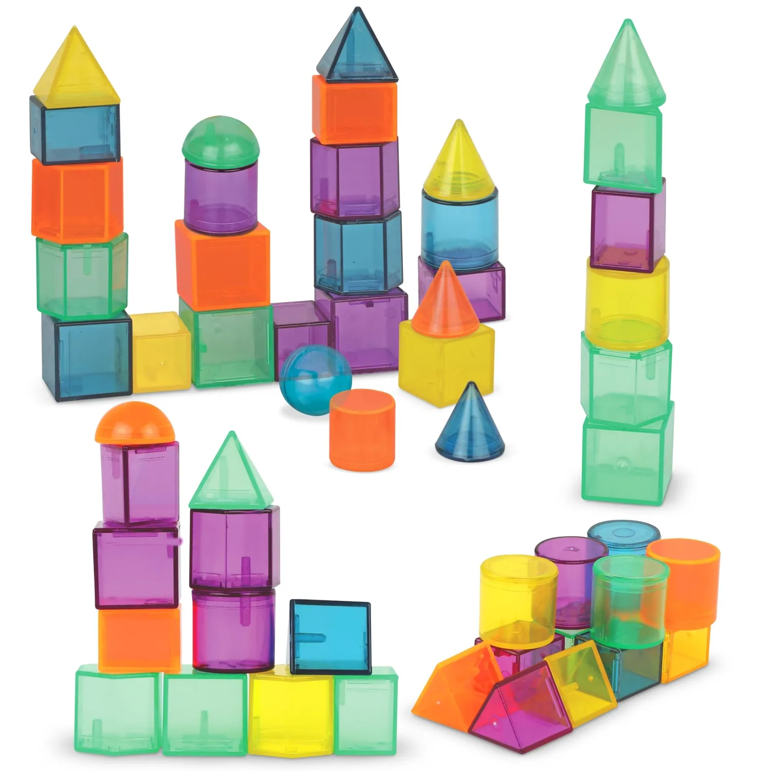 Learning Resources STEM 3D Geometrie Formen Set 50 Teile ab 5 Jahren
