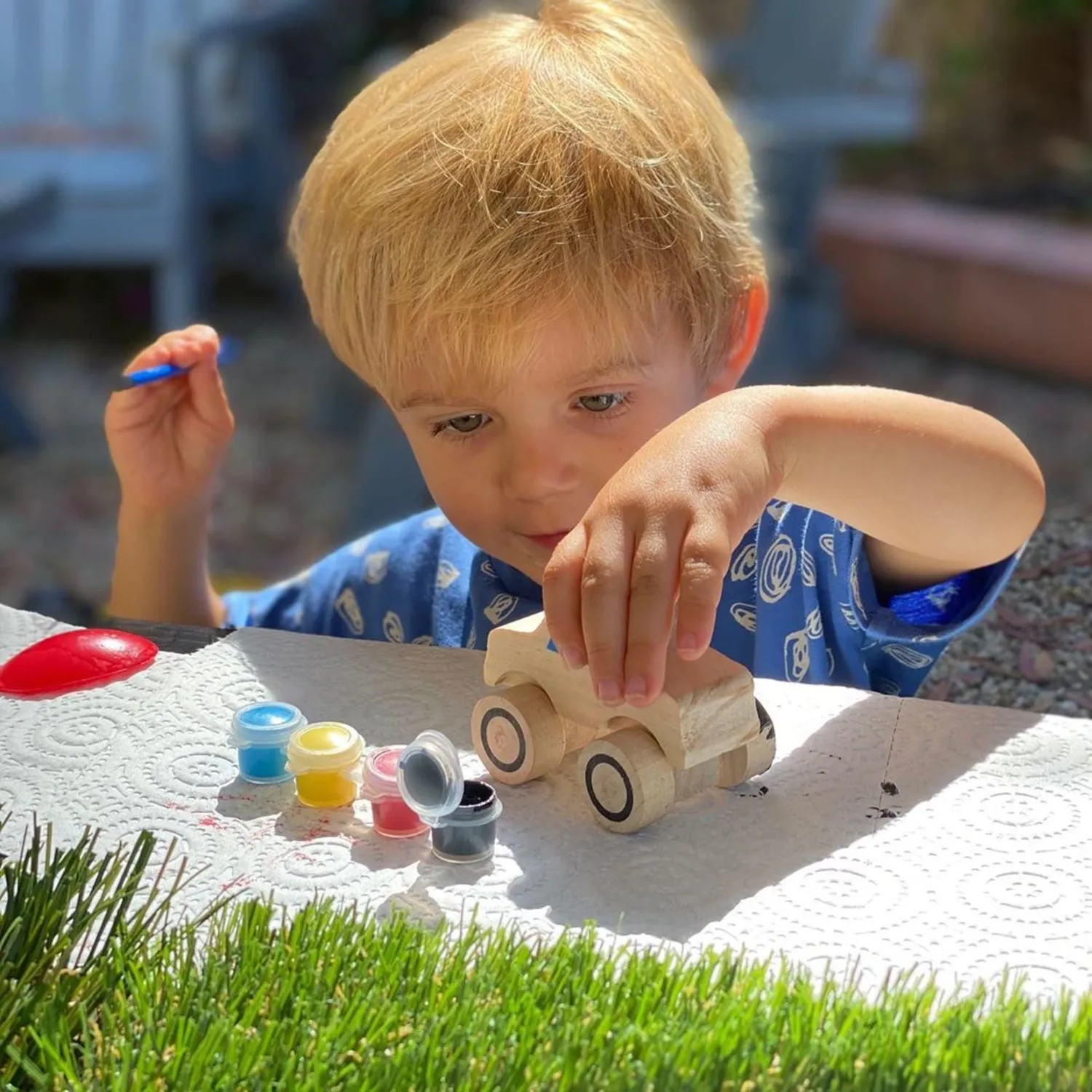 Melissa & Doug Created by Me Vehicles Bastelset 2er-Pack Holz