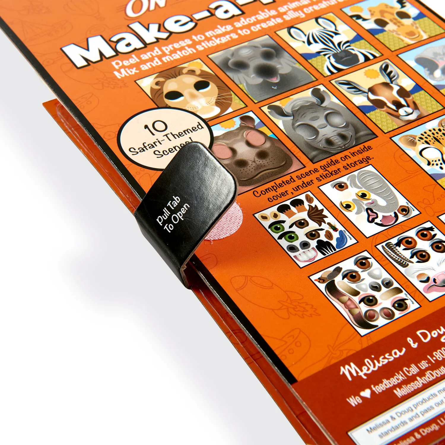 Melissa & Doug Make-a-Face Safari Stickerblock Reise