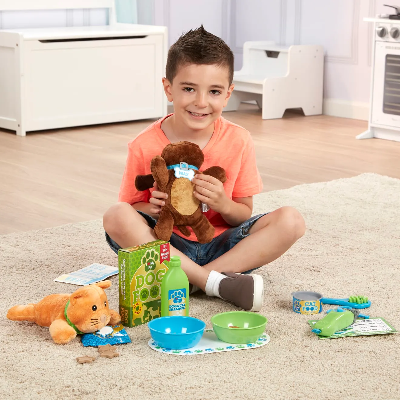 Melissa & Doug Pet Care Tierpflege-Set 24-teilig Plüsch