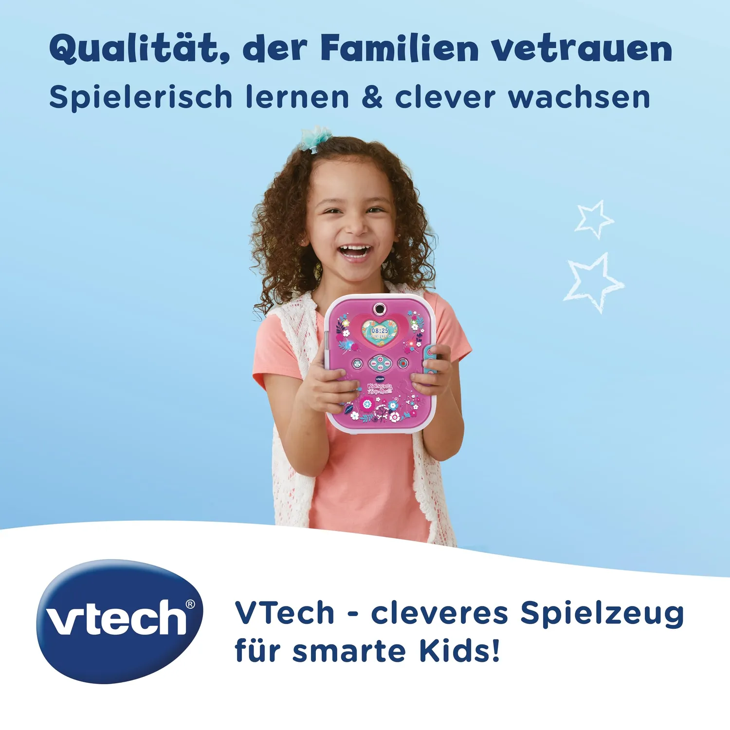 VTech KidiSecrets Selfie Music 2.0 Tagebuch mit Gesichtserkennung