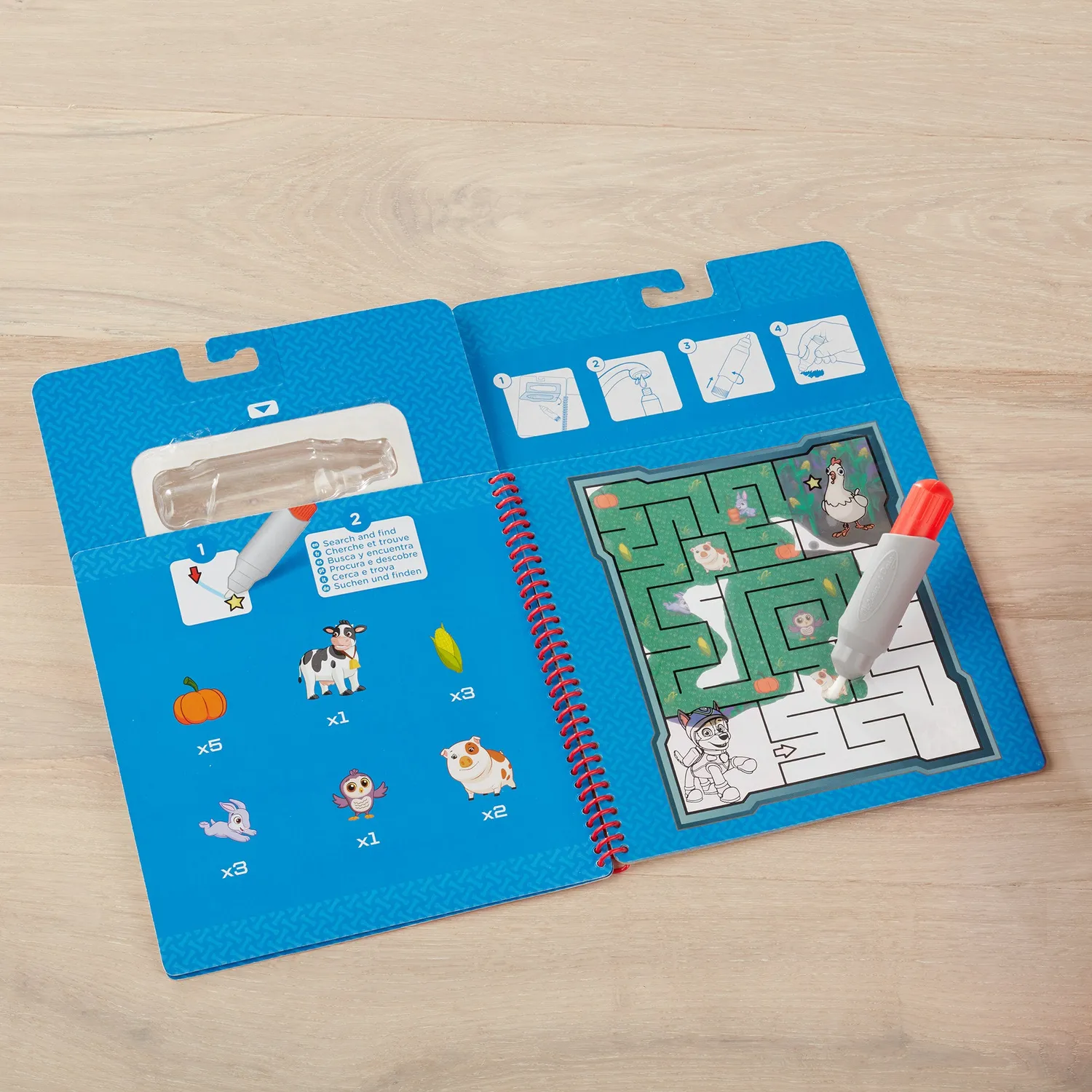 Melissa & Doug PAW Patrol Water Wow Malbuch 3er-Set mit Wasserstift