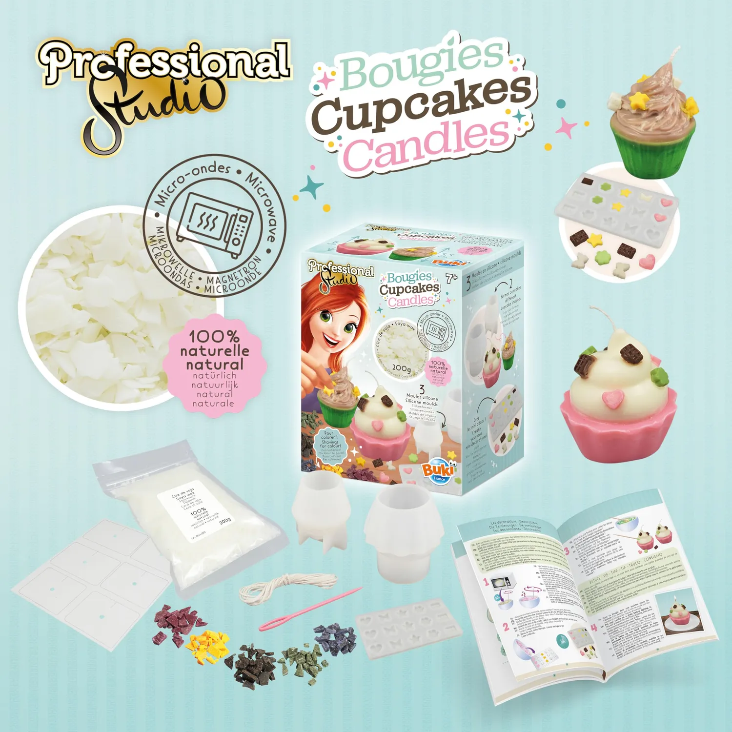 Buki France Professional Studio 5429 Cupcake Kerzen 2 Stück