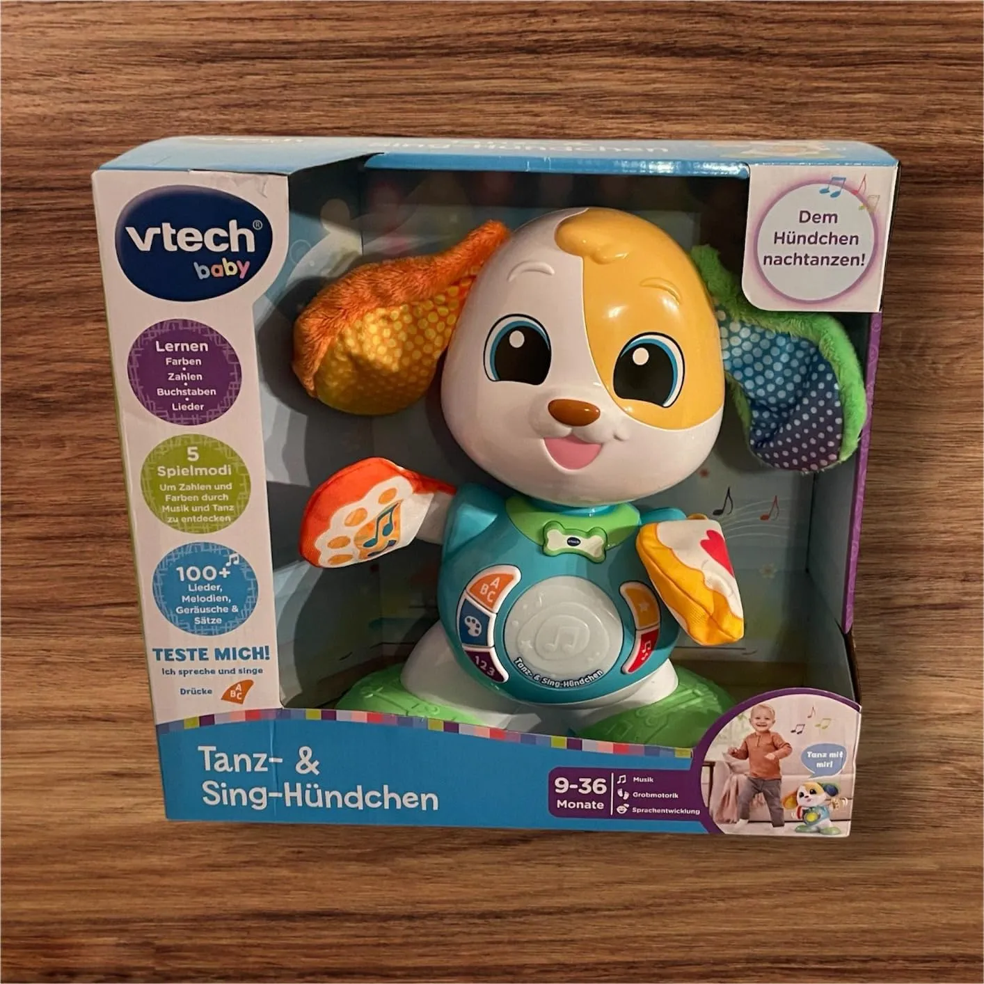 Vtech Tanz- & Sing-Hündchen Lernspielzeug Musik Farben
