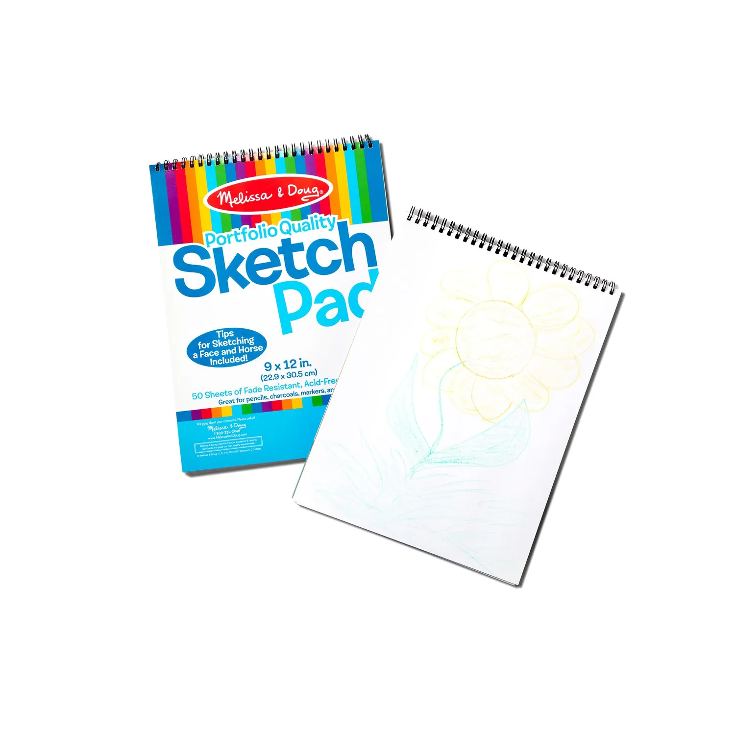 Melissa & Doug Skizzenblock 2er-Set 23x30 cm