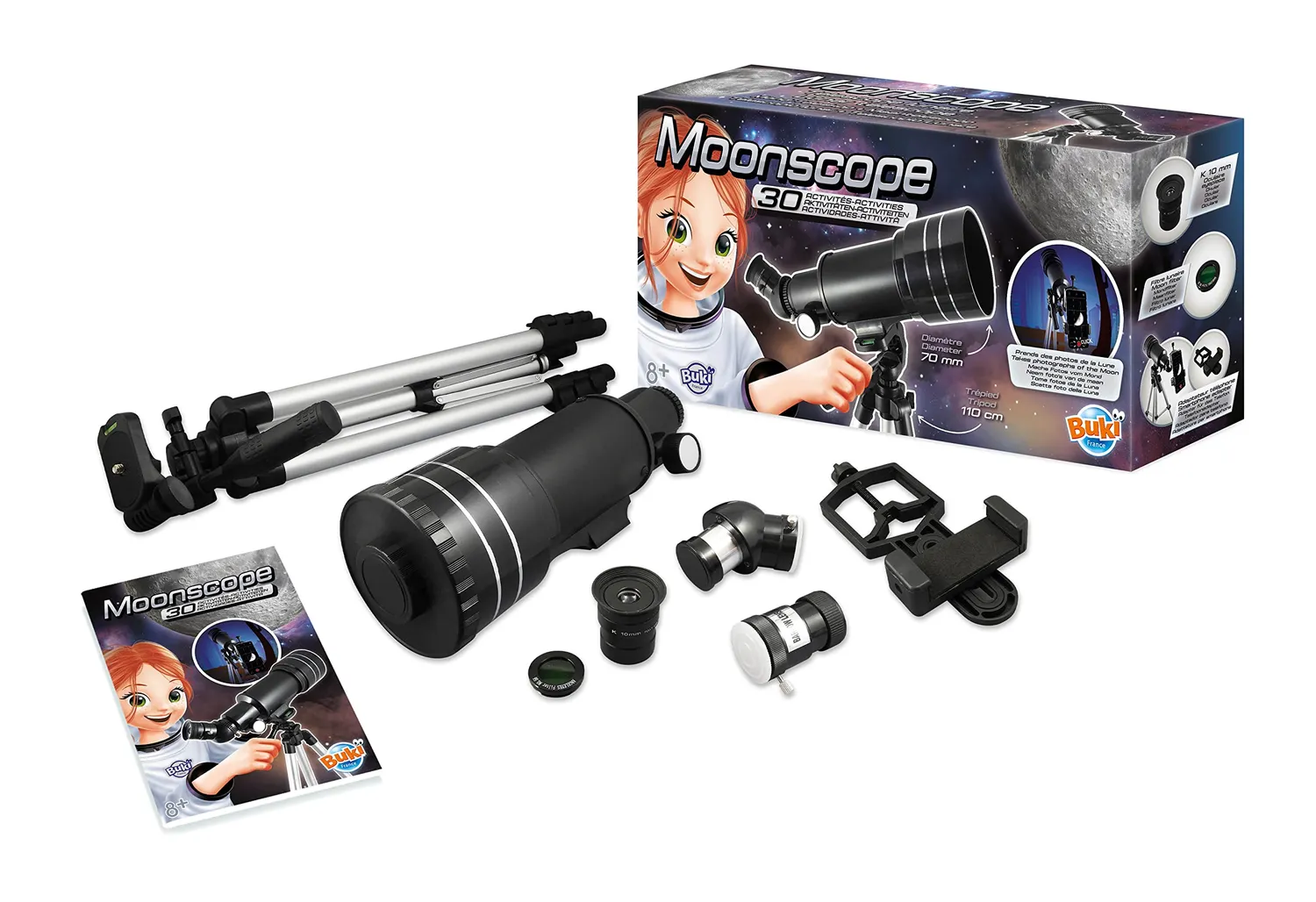 Buki Moonscope TS009B Teleskop Mond 70mm Stativ