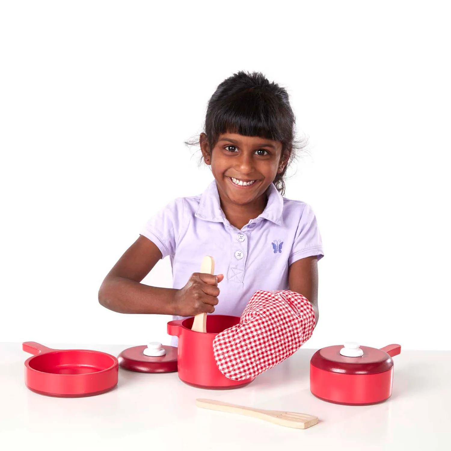 Melissa & Doug Küchen Zubehör Spielset Holz 8-teilig