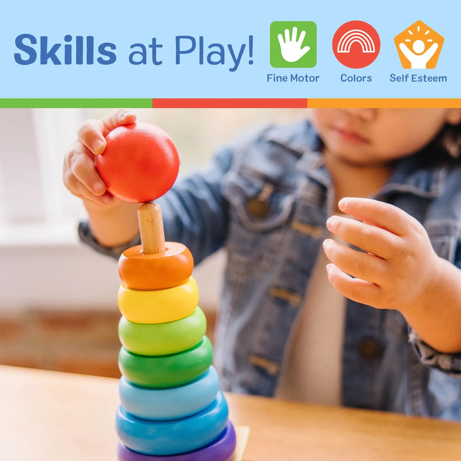 Melissa & Doug First Skills Lernspielzeug Set Baby 3-teilig