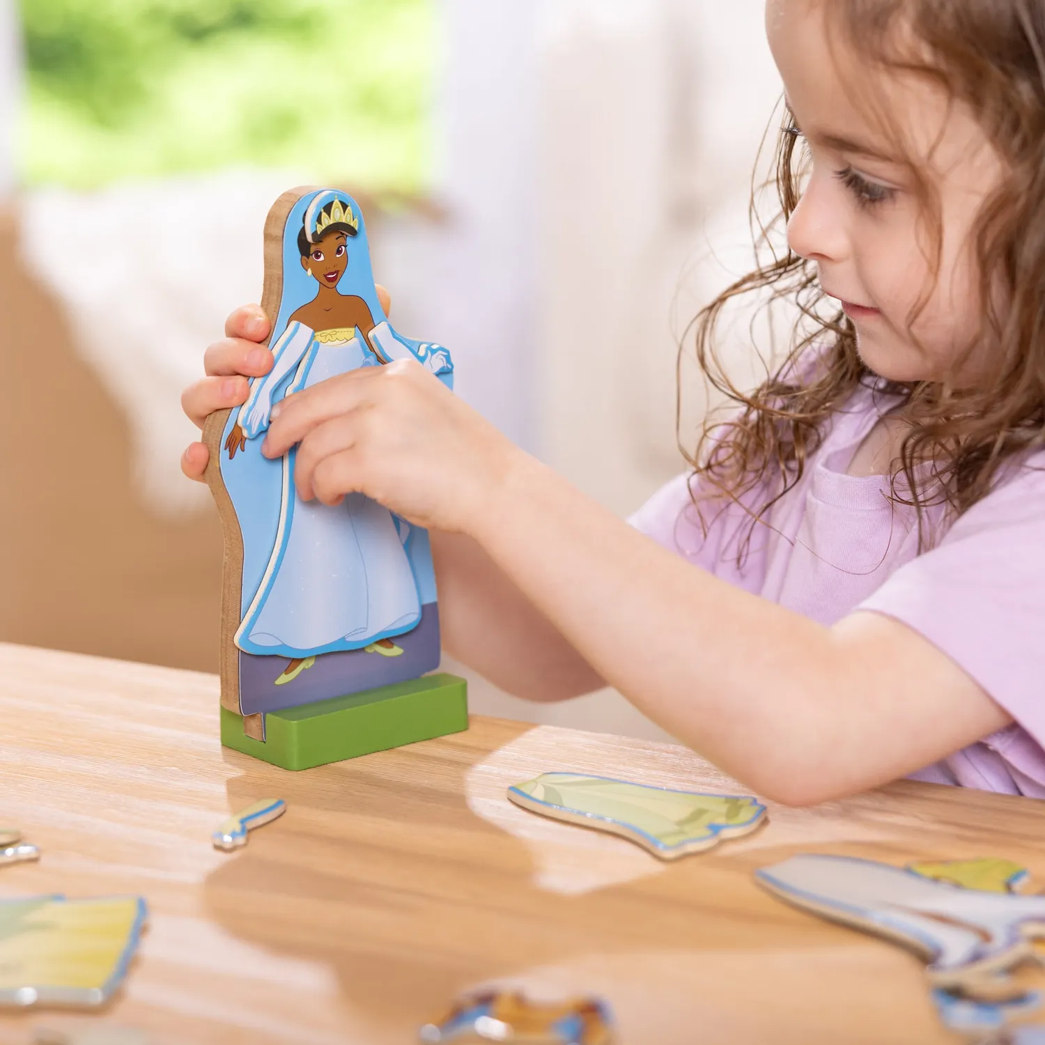 Melissa & Doug Disney Tiana Magnetspiel Holz 30-tlg ab 3 J