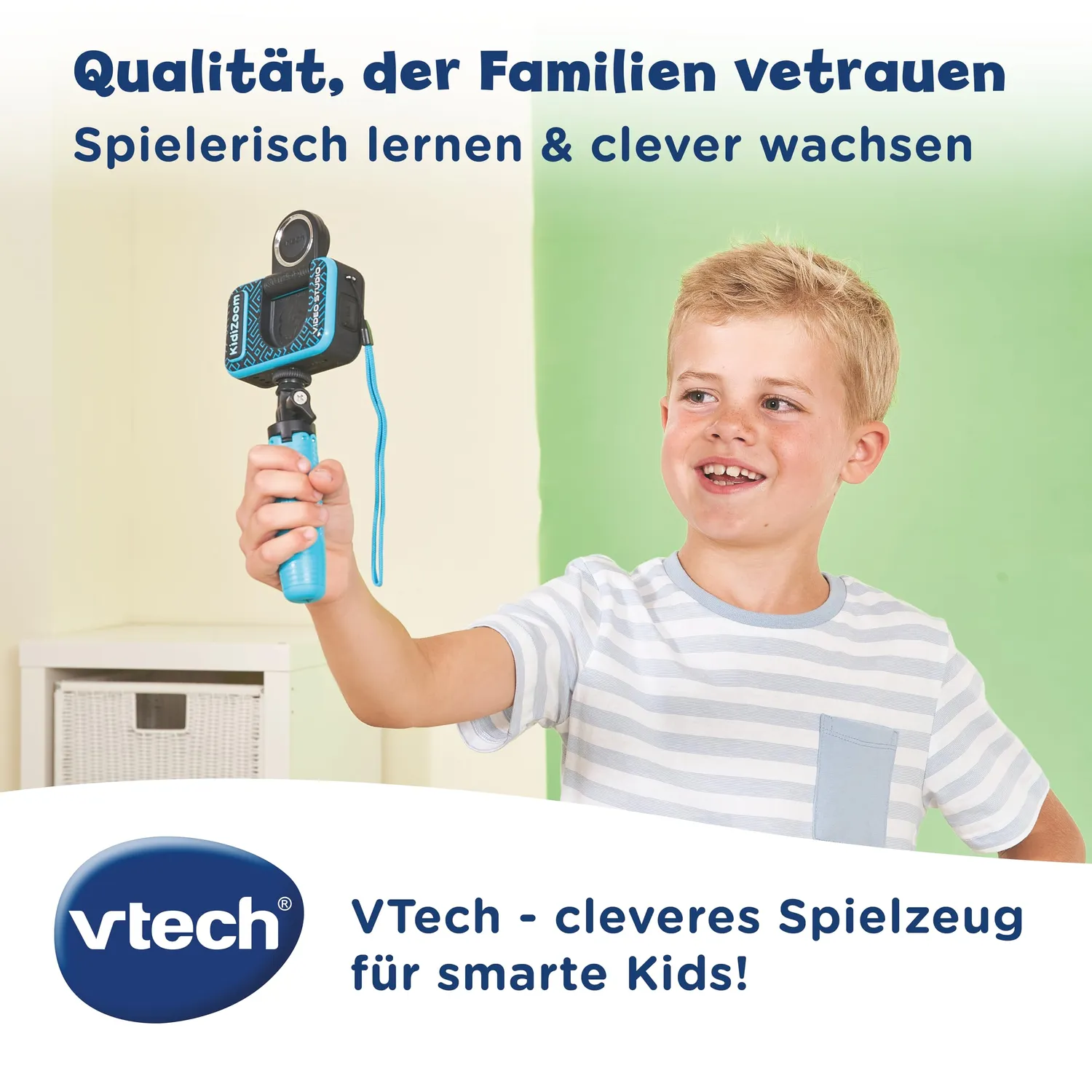 VTech Kidizoom Video Studio HD Kinderkamera blau mit Greenscreen