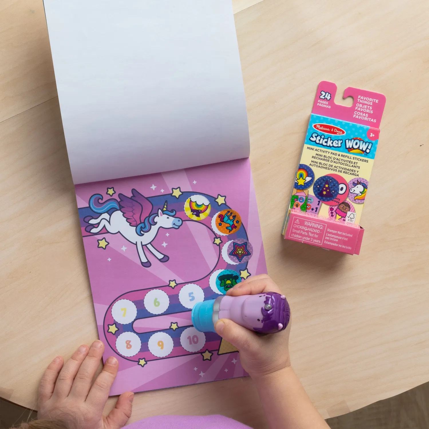 Melissa & Doug Sticker WOW Purple Unicorn Sticker-Set 500 Sticker