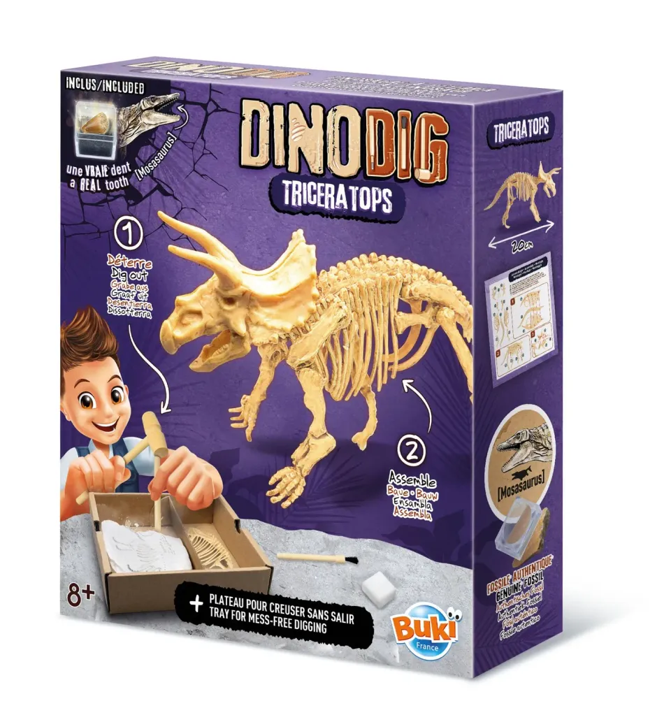 Buki France 445TRI Ausgrabungsset Triceratops 20 cm ab 8 Jahren