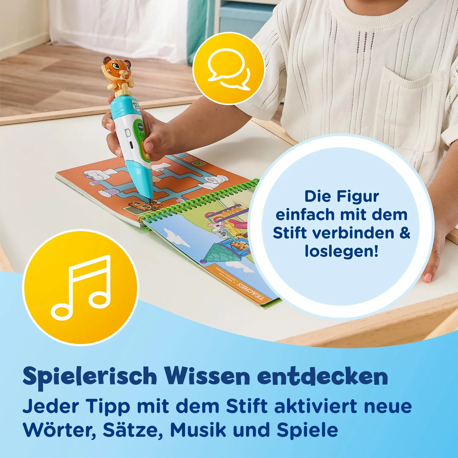 VTech MagiBook Story'Friends Starter-Set Lernstift Bücher