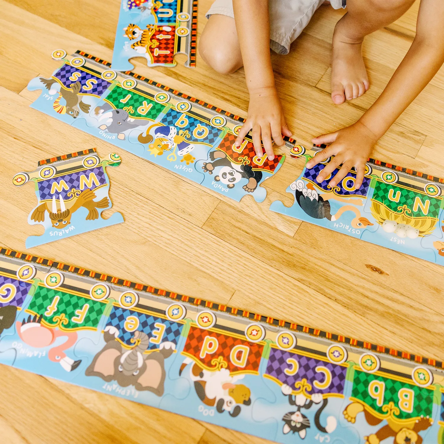 Melissa & Doug Alphabet Express Bodenpuzzle ABC 27 Teile