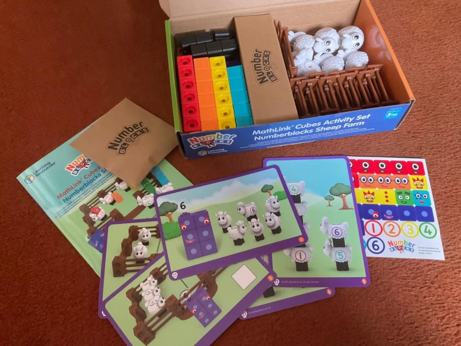 Learning Resources MathLink Numberblocks Bauernhof Schafe 53-tlg.