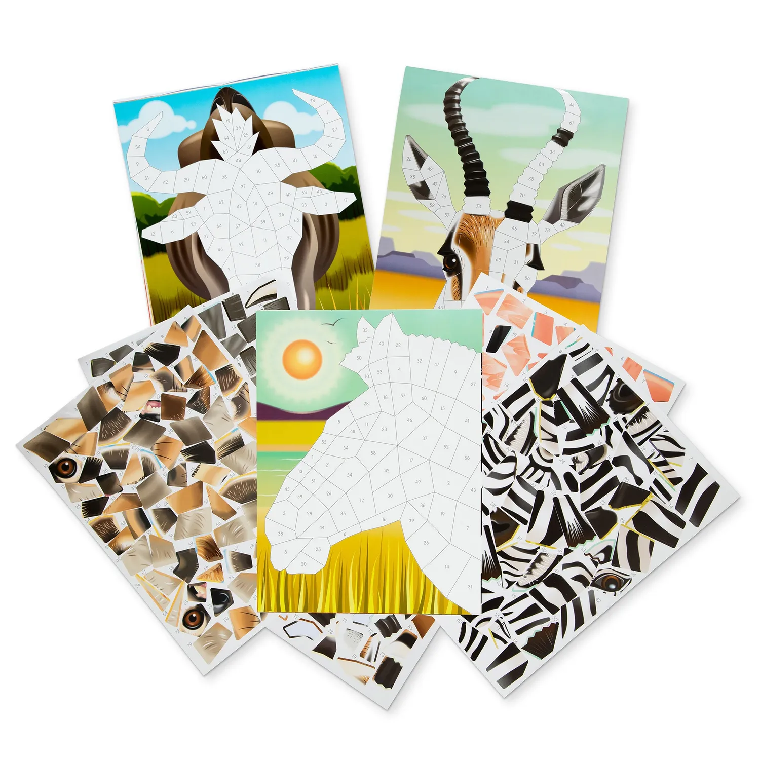 Melissa & Doug Mosaik Stickerheft Safari 850 Sticker ab 6 Jahren