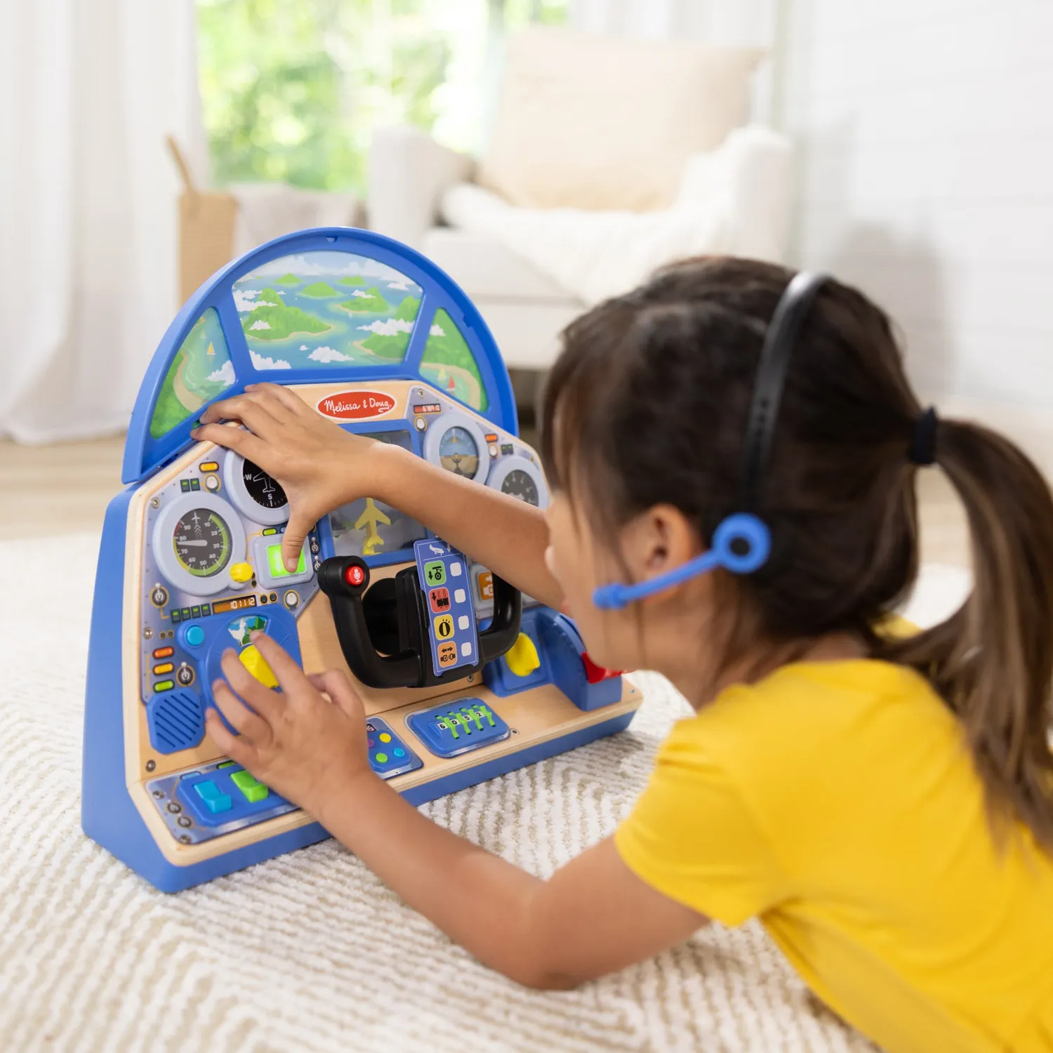 Melissa & Doug Jet Pilot Interactive Dashboard Cockpit