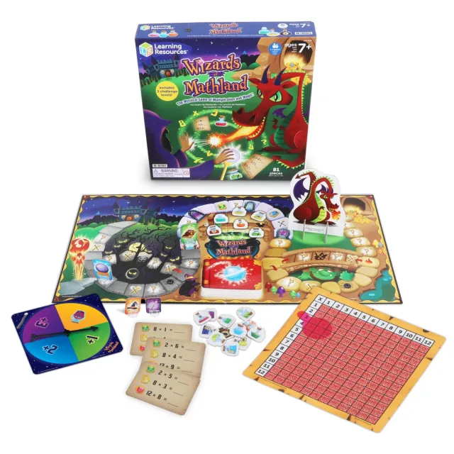 Learning Resources Wizards of Mathland Einmaleins Brettspiel ab 6 Jahren