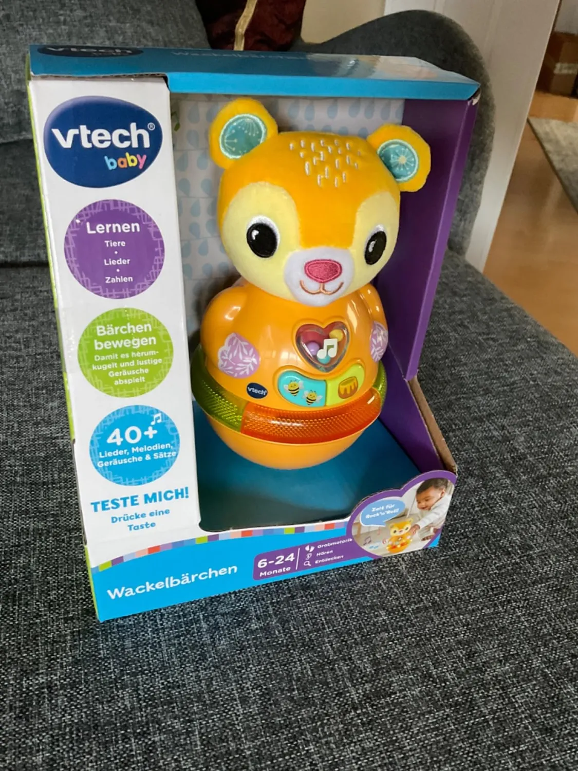 VTech Baby Wackelbärchen interaktives Spielzeug 3 Lieder