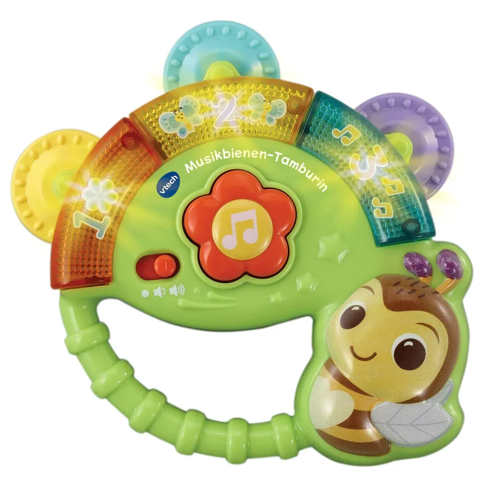 VTech Baby Musikbienen-Tamburin Musik-Spielzeug 3-36 Monate