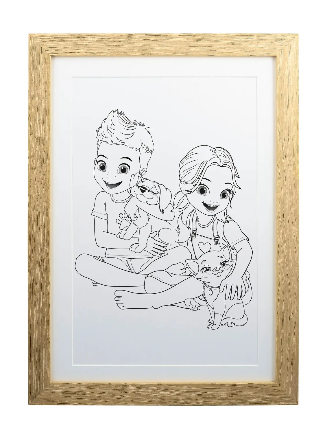 Buki Kinderkunst FK013 Bilderrahmen A4 weiß für 50 Bilder