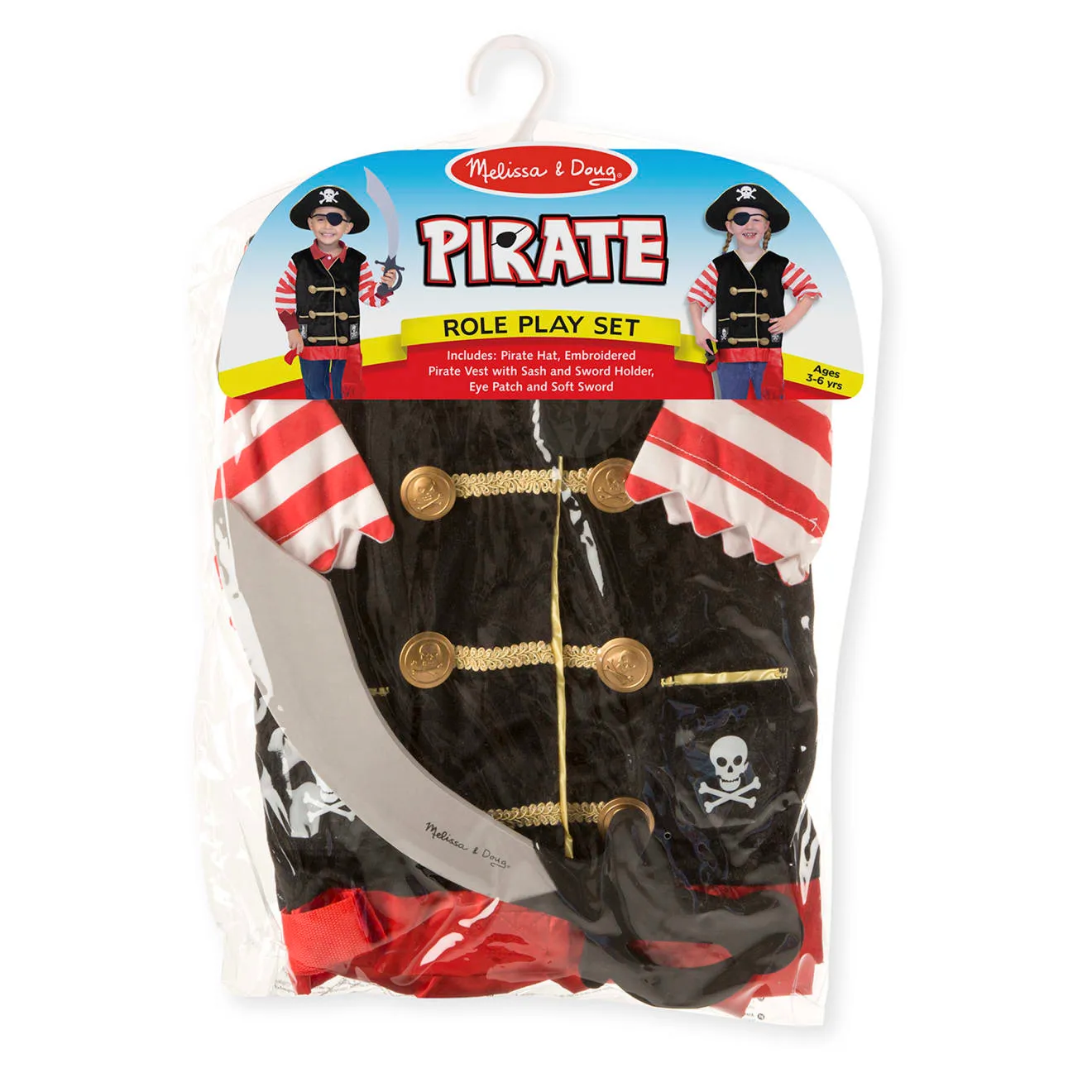 Melissa & Doug Pirate Kostümset Pirat 3-6 Jahre