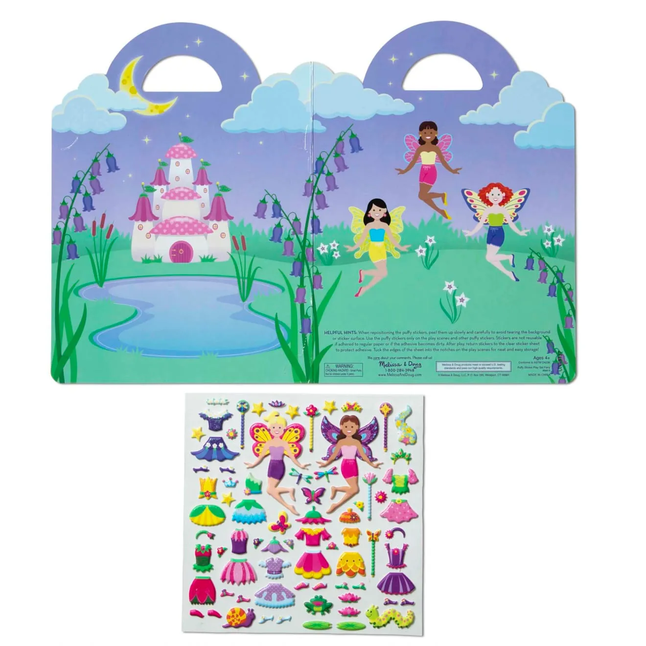 Melissa & Doug Puffy Stickers Play Set Fairy Sticker-Set Fee 75-teilig