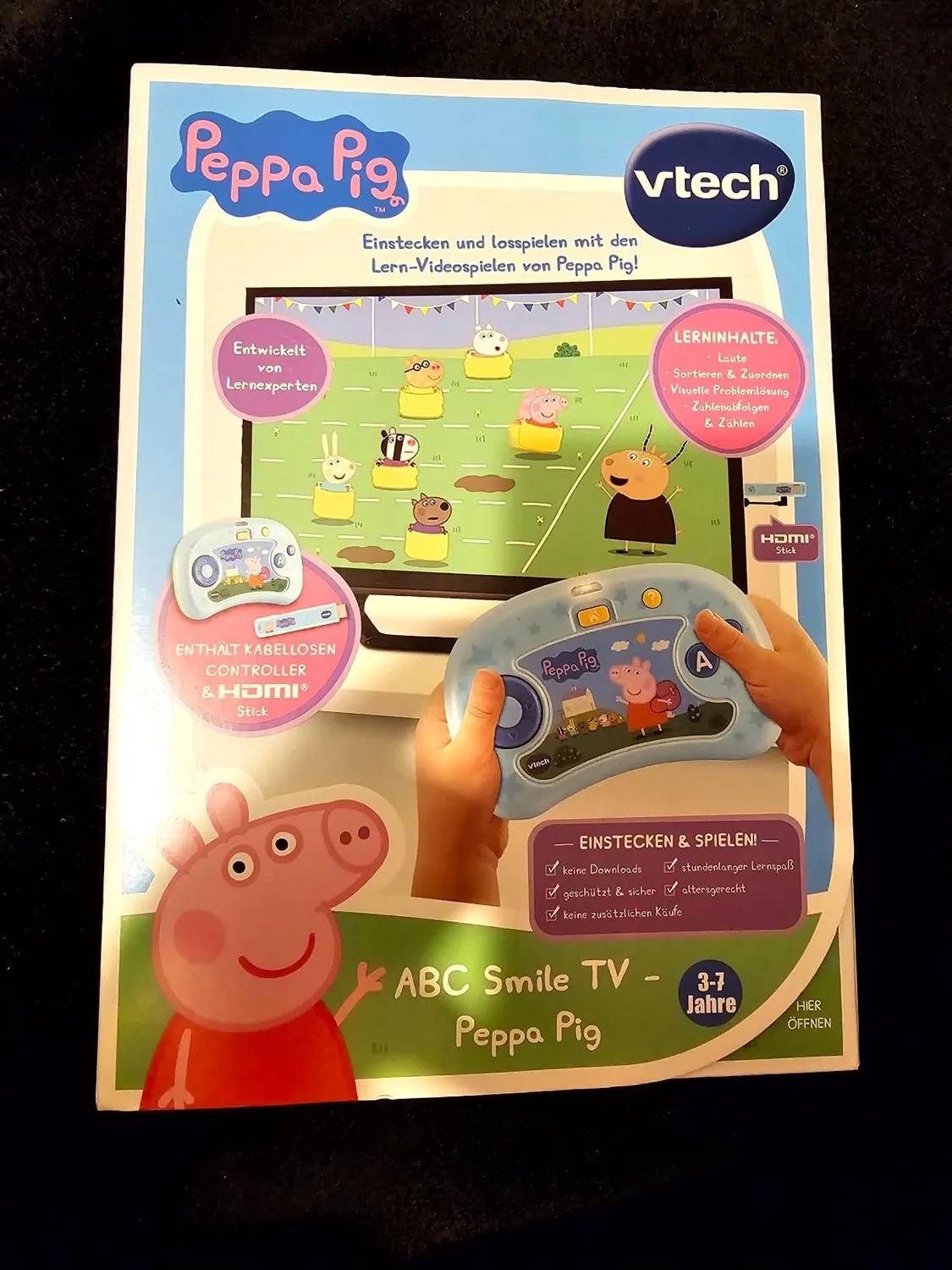 VTech ABC Smile TV Peppa Pig Lernkonsole HDMI 3-7 J.
