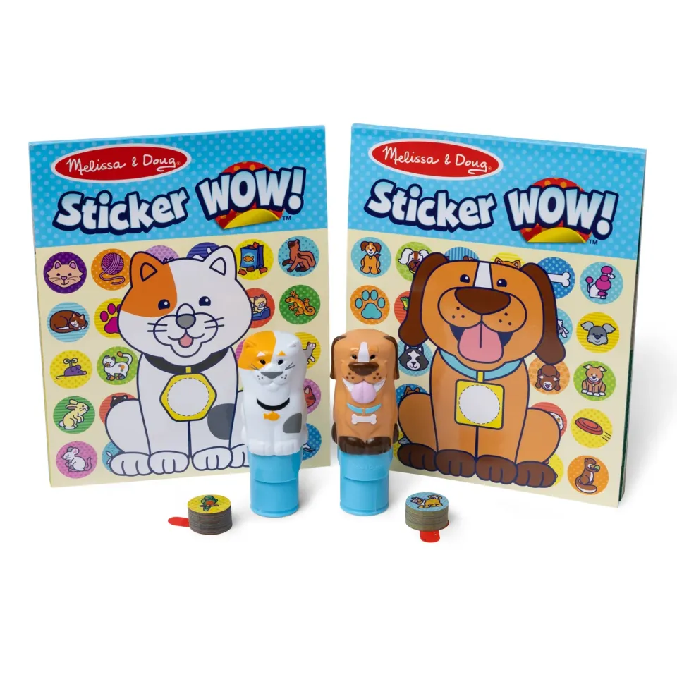 Melissa & Doug Sticker WOW Stickerbuch Pets Doppelpack