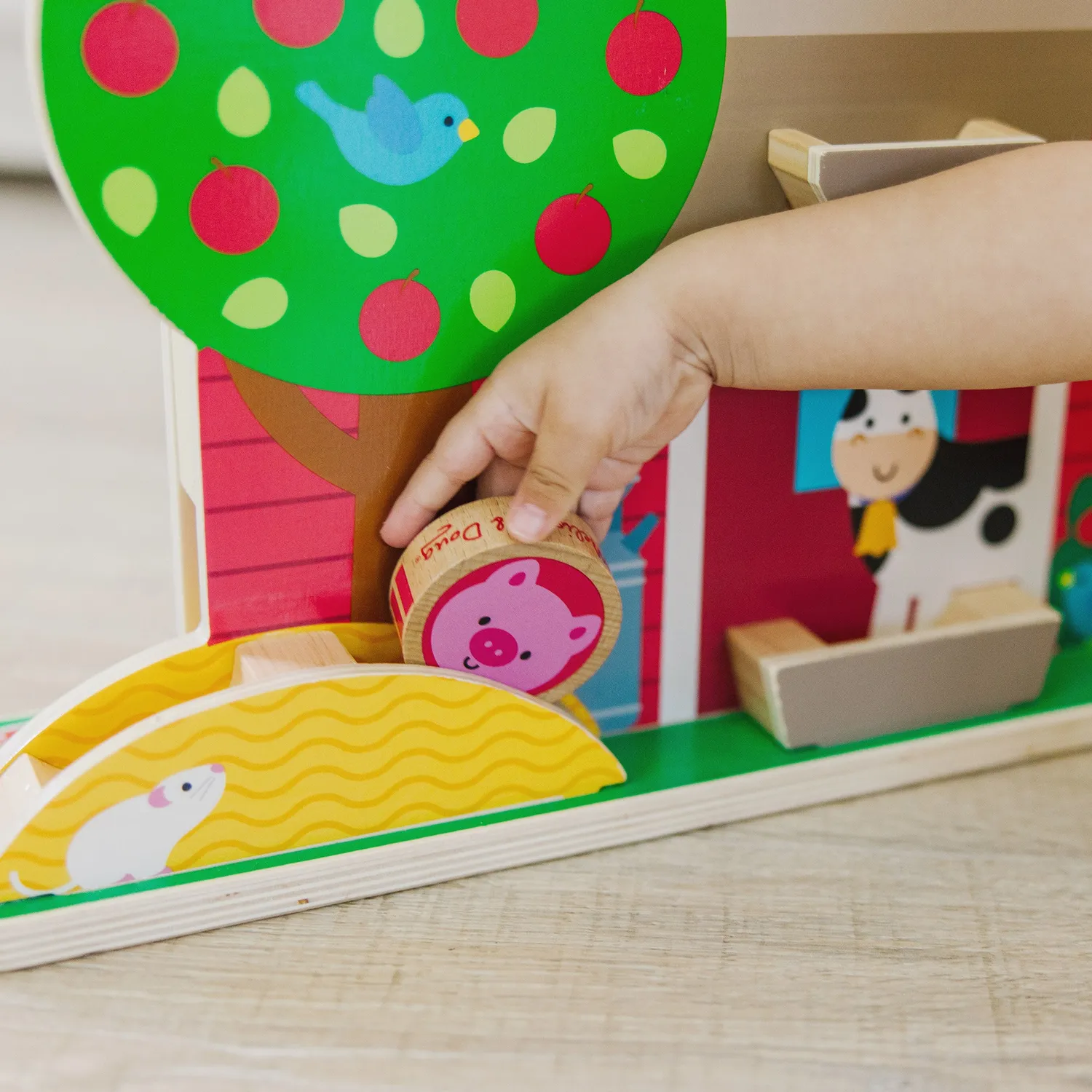 Melissa & Doug GO Tots Barnyard Tumble Kugelbahn Holz 12M+