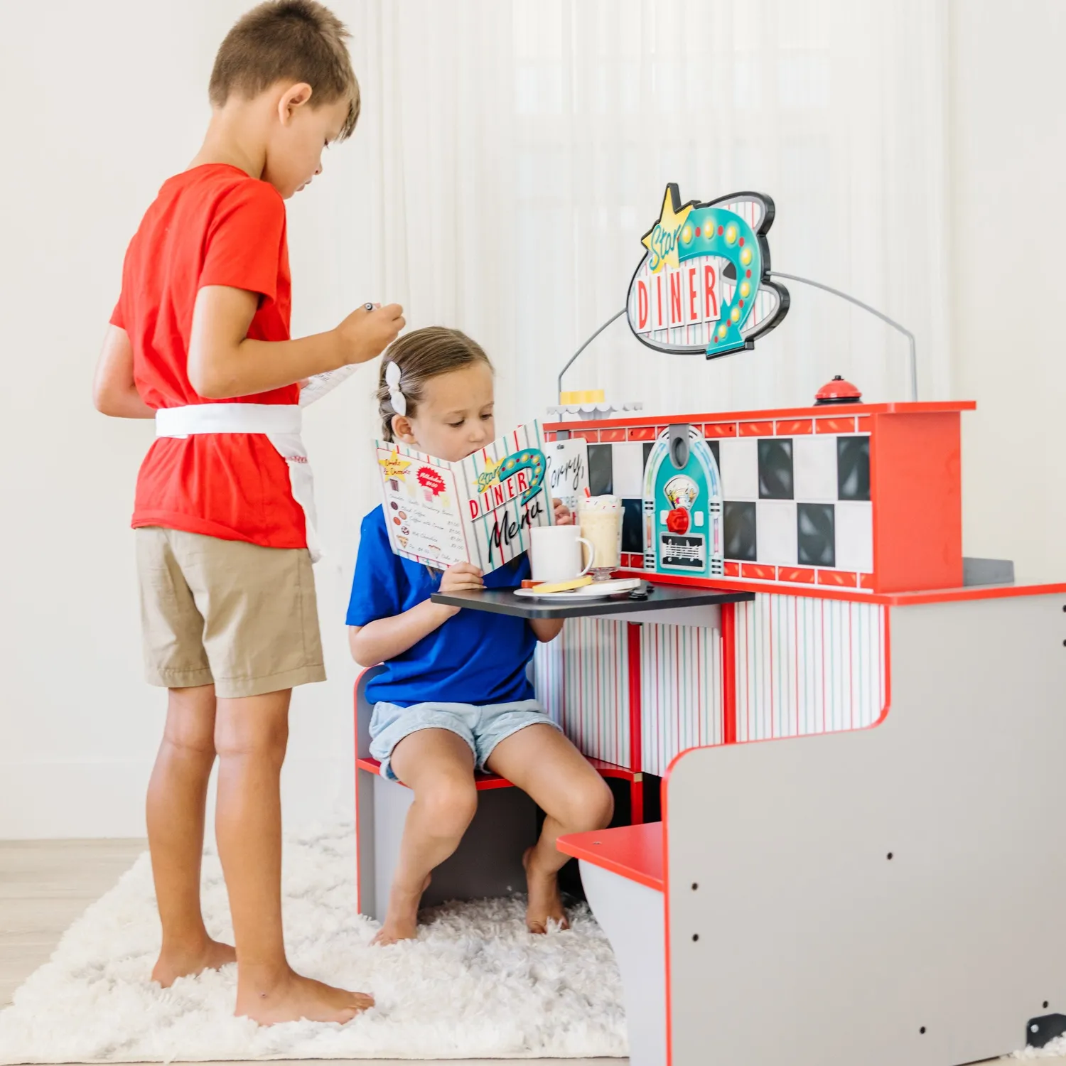 Melissa & Doug Star Diner Restaurant Spielküche Holz
