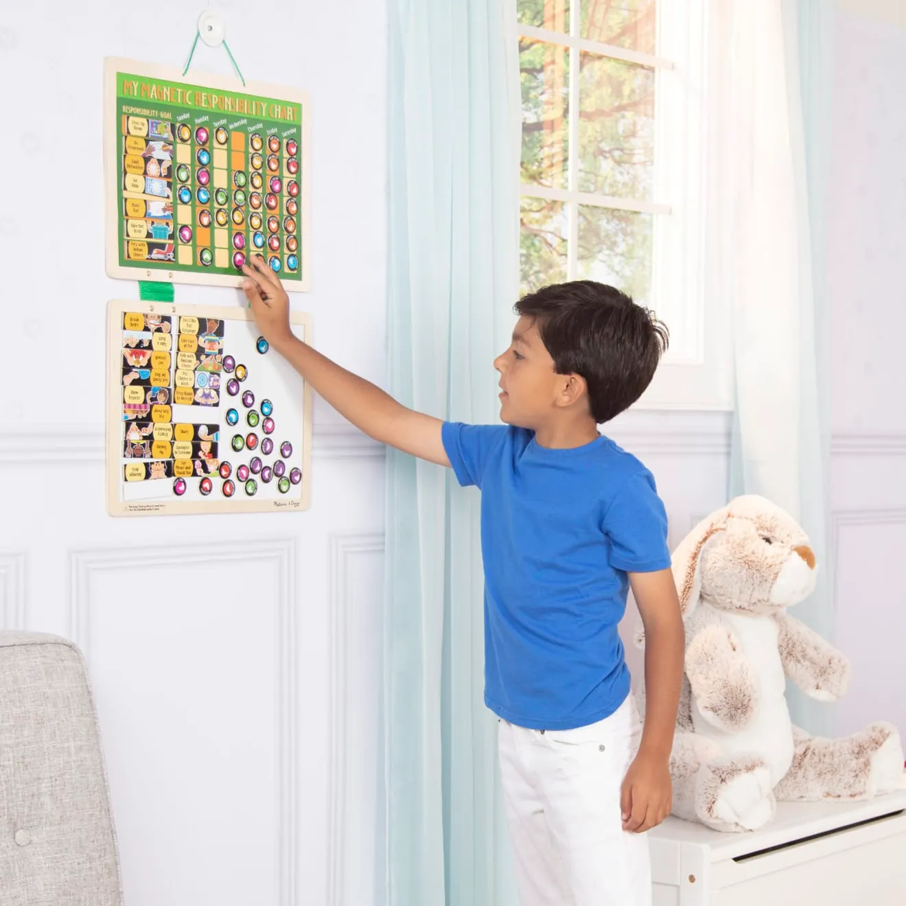 Melissa & Doug Magnet Belohnungstafel Aufgabenplan 90 Magnete